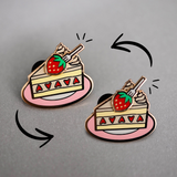 Strawberry Shortcake Interactive Sliding Enamel Pin